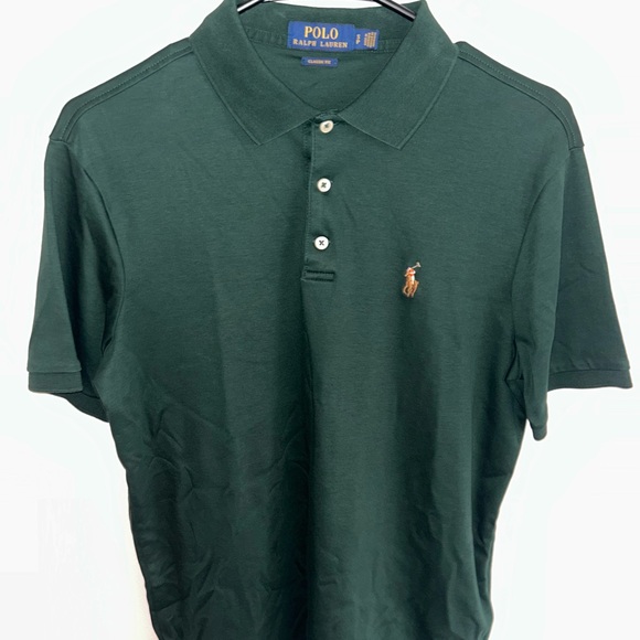 Polo by Ralph Lauren Men's Green Classic Fit Shirt - Picture 2 of 2